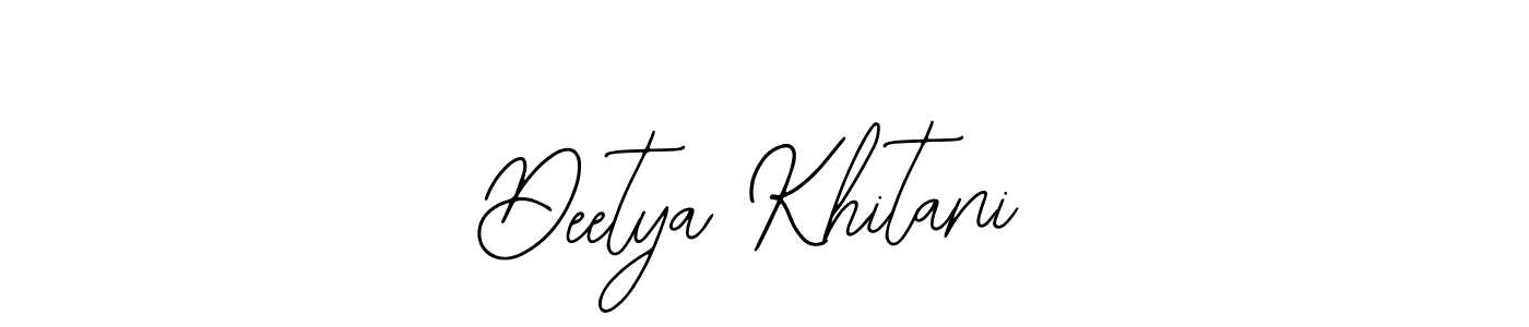 The best way (Bearetta-2O07w) to make a short signature is to pick only two or three words in your name. The name Deetya Khitani include a total of six letters. For converting this name. Deetya Khitani signature style 12 images and pictures png