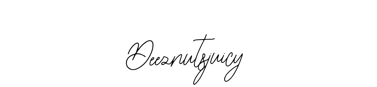 Bearetta-2O07w is a professional signature style that is perfect for those who want to add a touch of class to their signature. It is also a great choice for those who want to make their signature more unique. Get Deeznutsjuicy name to fancy signature for free. Deeznutsjuicy signature style 12 images and pictures png