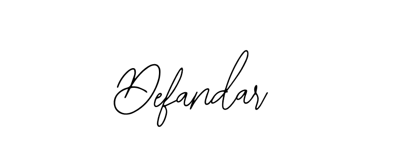 Defandar stylish signature style. Best Handwritten Sign (Bearetta-2O07w) for my name. Handwritten Signature Collection Ideas for my name Defandar. Defandar signature style 12 images and pictures png