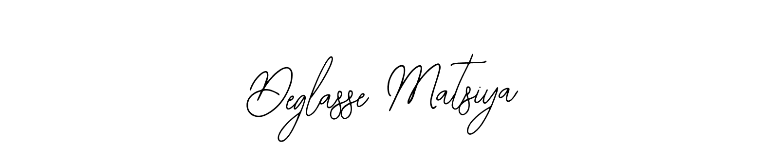 How to make Deglasse Matsiya name signature. Use Bearetta-2O07w style for creating short signs online. This is the latest handwritten sign. Deglasse Matsiya signature style 12 images and pictures png