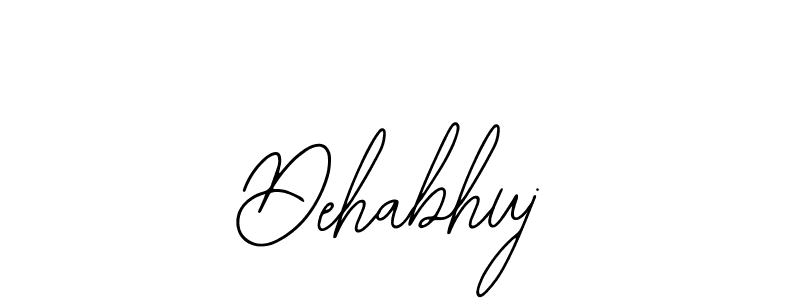 Use a signature maker to create a handwritten signature online. With this signature software, you can design (Bearetta-2O07w) your own signature for name Dehabhuj. Dehabhuj signature style 12 images and pictures png