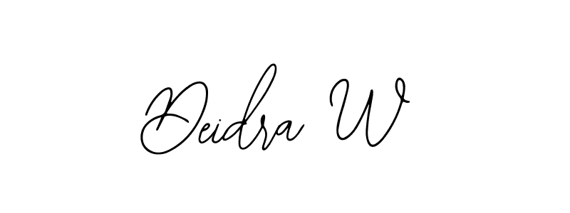 You can use this online signature creator to create a handwritten signature for the name Deidra W. This is the best online autograph maker. Deidra W signature style 12 images and pictures png