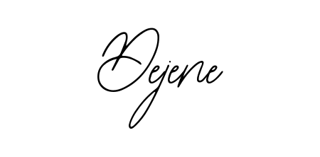 Create an unforgettable impression when signing with Dejene name styled in Bearetta-2O07w typography. 100% free online generator. Dejene signature style 12 images and pictures png