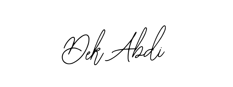 How to Draw Dek Abdi signature style? Bearetta-2O07w is a latest design signature styles for name Dek Abdi. Dek Abdi signature style 12 images and pictures png