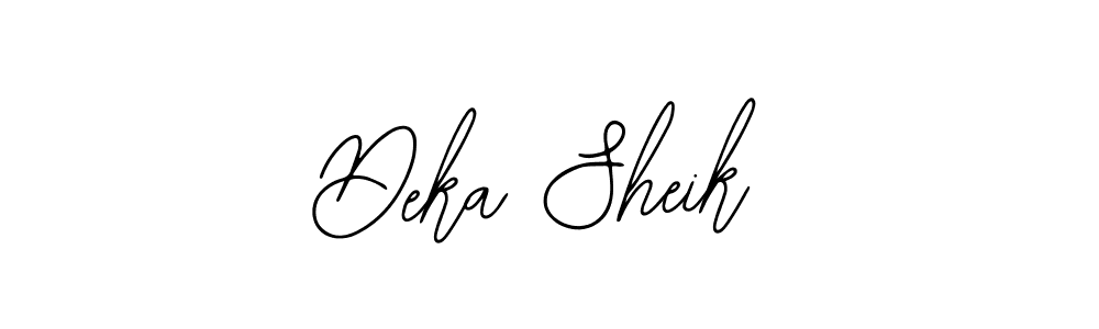 Similarly Bearetta-2O07w is the best handwritten signature design. Signature creator online .You can use it as an online autograph creator for name Deka Sheik. Deka Sheik signature style 12 images and pictures png