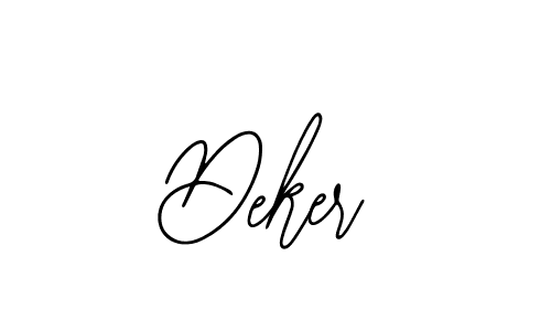 Deker stylish signature style. Best Handwritten Sign (Bearetta-2O07w) for my name. Handwritten Signature Collection Ideas for my name Deker. Deker signature style 12 images and pictures png