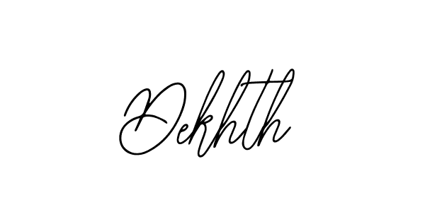 How to Draw Dekhth signature style? Bearetta-2O07w is a latest design signature styles for name Dekhth. Dekhth signature style 12 images and pictures png