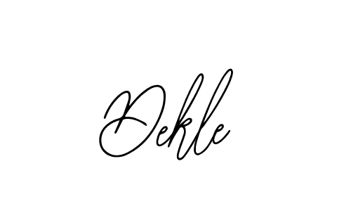 This is the best signature style for the Dekle name. Also you like these signature font (Bearetta-2O07w). Mix name signature. Dekle signature style 12 images and pictures png