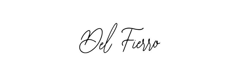 How to make Del Fierro name signature. Use Bearetta-2O07w style for creating short signs online. This is the latest handwritten sign. Del Fierro signature style 12 images and pictures png