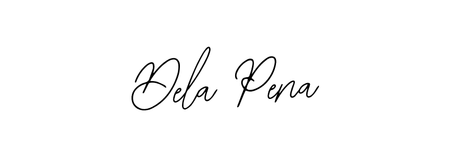 Make a beautiful signature design for name Dela Pena. With this signature (Bearetta-2O07w) style, you can create a handwritten signature for free. Dela Pena signature style 12 images and pictures png