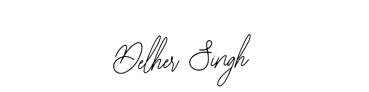 The best way (Bearetta-2O07w) to make a short signature is to pick only two or three words in your name. The name Delher Singh include a total of six letters. For converting this name. Delher Singh signature style 12 images and pictures png