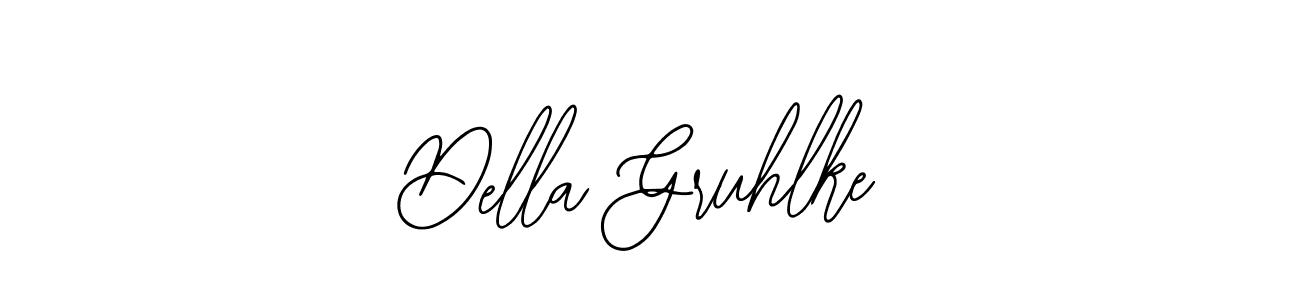 How to make Della Gruhlke name signature. Use Bearetta-2O07w style for creating short signs online. This is the latest handwritten sign. Della Gruhlke signature style 12 images and pictures png
