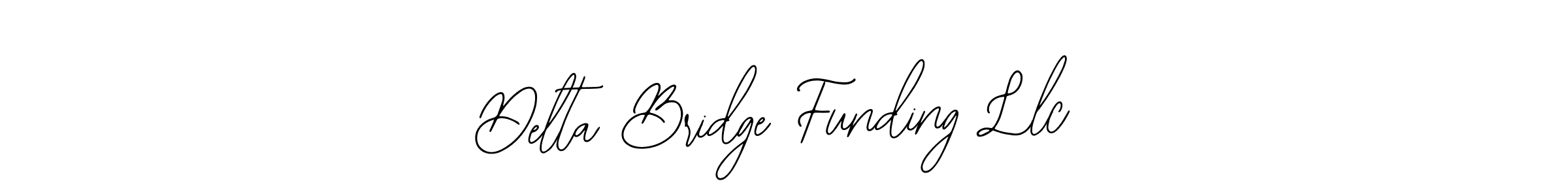 This is the best signature style for the Delta Bridge Funding Llc name. Also you like these signature font (Bearetta-2O07w). Mix name signature. Delta Bridge Funding Llc signature style 12 images and pictures png
