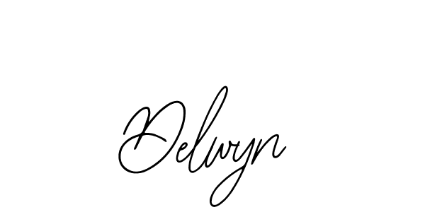 How to make Delwyn name signature. Use Bearetta-2O07w style for creating short signs online. This is the latest handwritten sign. Delwyn signature style 12 images and pictures png