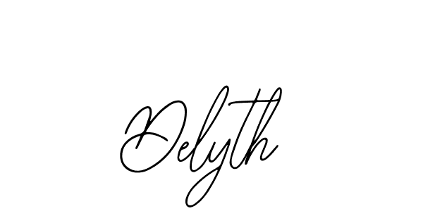 How to make Delyth name signature. Use Bearetta-2O07w style for creating short signs online. This is the latest handwritten sign. Delyth signature style 12 images and pictures png