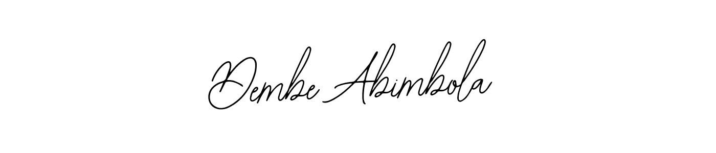 Bearetta-2O07w is a professional signature style that is perfect for those who want to add a touch of class to their signature. It is also a great choice for those who want to make their signature more unique. Get Dembe Abimbola name to fancy signature for free. Dembe Abimbola signature style 12 images and pictures png