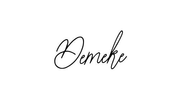if you are searching for the best signature style for your name Demeke. so please give up your signature search. here we have designed multiple signature styles  using Bearetta-2O07w. Demeke signature style 12 images and pictures png