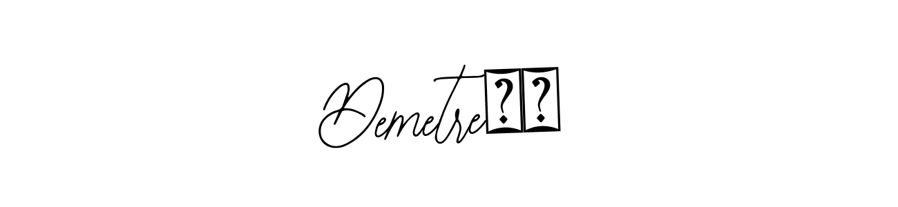 Also You can easily find your signature by using the search form. We will create Demetre❤️ name handwritten signature images for you free of cost using Bearetta-2O07w sign style. Demetre❤️ signature style 12 images and pictures png