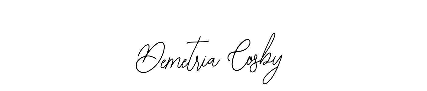 How to make Demetria Cosby name signature. Use Bearetta-2O07w style for creating short signs online. This is the latest handwritten sign. Demetria Cosby signature style 12 images and pictures png
