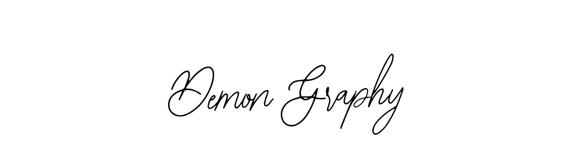 Use a signature maker to create a handwritten signature online. With this signature software, you can design (Bearetta-2O07w) your own signature for name Demon Graphy. Demon Graphy signature style 12 images and pictures png