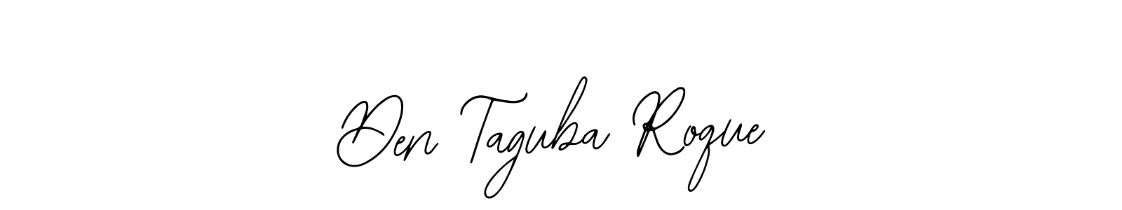 Design your own signature with our free online signature maker. With this signature software, you can create a handwritten (Bearetta-2O07w) signature for name Den Taguba Roque. Den Taguba Roque signature style 12 images and pictures png