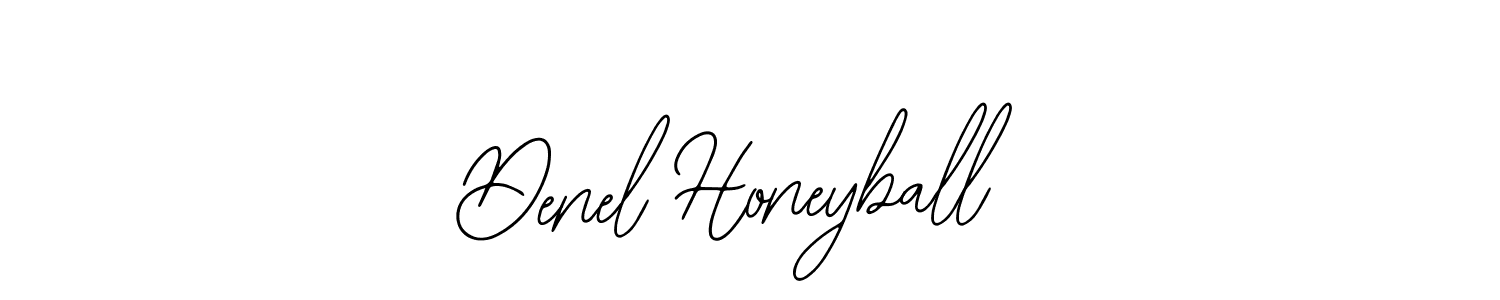 How to make Denel Honeyball name signature. Use Bearetta-2O07w style for creating short signs online. This is the latest handwritten sign. Denel Honeyball signature style 12 images and pictures png