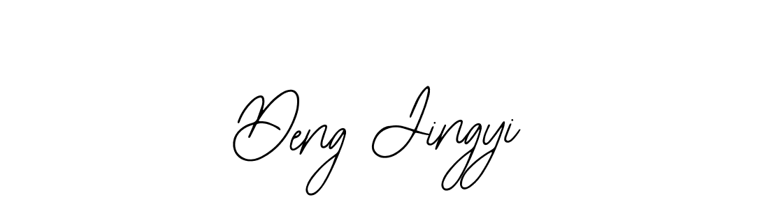 How to make Deng Jingyi name signature. Use Bearetta-2O07w style for creating short signs online. This is the latest handwritten sign. Deng Jingyi signature style 12 images and pictures png
