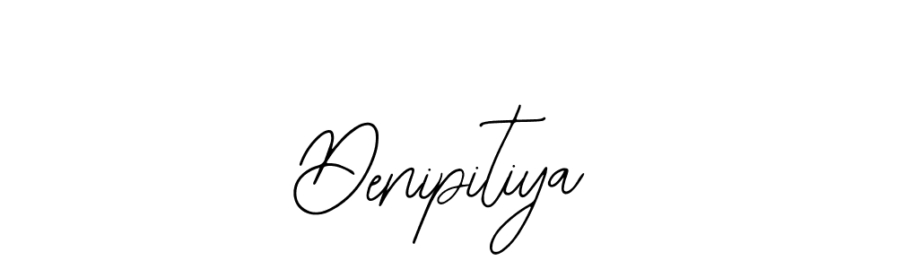 Design your own signature with our free online signature maker. With this signature software, you can create a handwritten (Bearetta-2O07w) signature for name Denipitiya. Denipitiya signature style 12 images and pictures png
