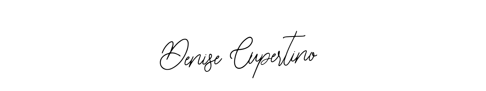 How to make Denise Cupertino name signature. Use Bearetta-2O07w style for creating short signs online. This is the latest handwritten sign. Denise Cupertino signature style 12 images and pictures png