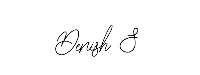 Denish S stylish signature style. Best Handwritten Sign (Bearetta-2O07w) for my name. Handwritten Signature Collection Ideas for my name Denish S. Denish S signature style 12 images and pictures png