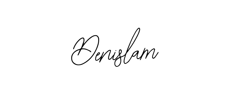 Design your own signature with our free online signature maker. With this signature software, you can create a handwritten (Bearetta-2O07w) signature for name Denislam. Denislam signature style 12 images and pictures png