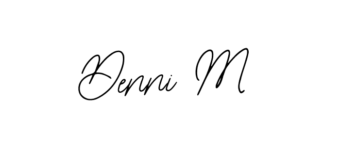 Similarly Bearetta-2O07w is the best handwritten signature design. Signature creator online .You can use it as an online autograph creator for name Denni M. Denni M signature style 12 images and pictures png