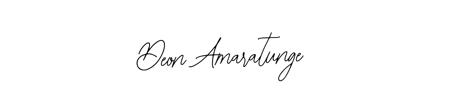 Use a signature maker to create a handwritten signature online. With this signature software, you can design (Bearetta-2O07w) your own signature for name Deon Amaratunge. Deon Amaratunge signature style 12 images and pictures png