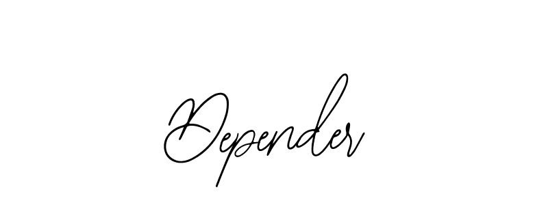 Depender stylish signature style. Best Handwritten Sign (Bearetta-2O07w) for my name. Handwritten Signature Collection Ideas for my name Depender. Depender signature style 12 images and pictures png