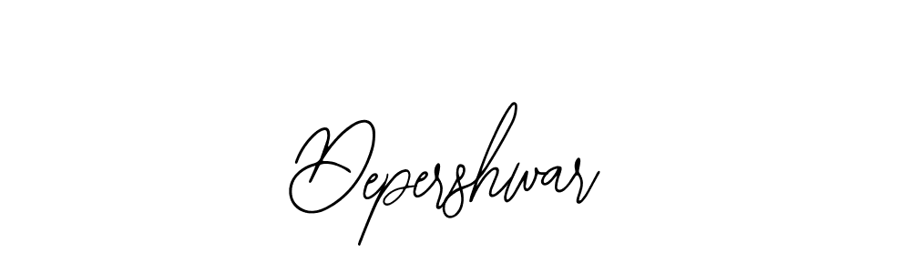 Design your own signature with our free online signature maker. With this signature software, you can create a handwritten (Bearetta-2O07w) signature for name Depershwar. Depershwar signature style 12 images and pictures png