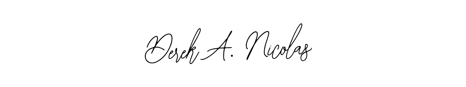 How to Draw Derek A. Nicolas signature style? Bearetta-2O07w is a latest design signature styles for name Derek A. Nicolas. Derek A. Nicolas signature style 12 images and pictures png