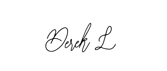 Design your own signature with our free online signature maker. With this signature software, you can create a handwritten (Bearetta-2O07w) signature for name Derek L. Derek L signature style 12 images and pictures png