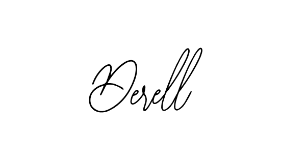 How to make Derell name signature. Use Bearetta-2O07w style for creating short signs online. This is the latest handwritten sign. Derell signature style 12 images and pictures png