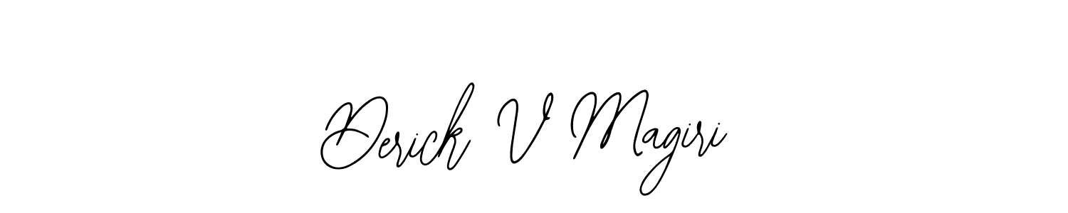 Derick V Magiri stylish signature style. Best Handwritten Sign (Bearetta-2O07w) for my name. Handwritten Signature Collection Ideas for my name Derick V Magiri. Derick V Magiri signature style 12 images and pictures png