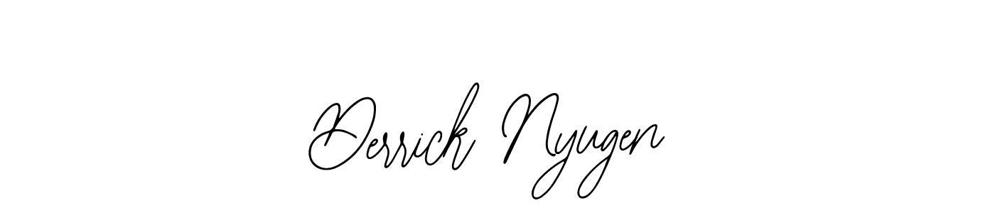 if you are searching for the best signature style for your name Derrick Nyugen. so please give up your signature search. here we have designed multiple signature styles  using Bearetta-2O07w. Derrick Nyugen signature style 12 images and pictures png