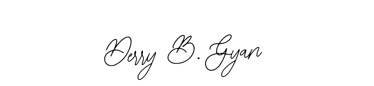 Bearetta-2O07w is a professional signature style that is perfect for those who want to add a touch of class to their signature. It is also a great choice for those who want to make their signature more unique. Get Derry B. Gyan name to fancy signature for free. Derry B. Gyan signature style 12 images and pictures png