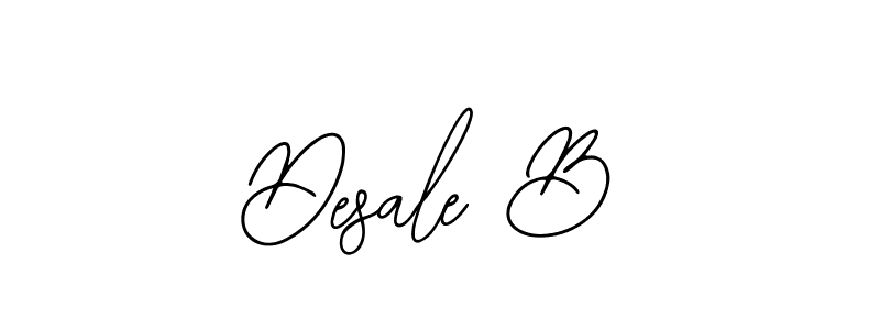 if you are searching for the best signature style for your name Desale B. so please give up your signature search. here we have designed multiple signature styles  using Bearetta-2O07w. Desale B signature style 12 images and pictures png