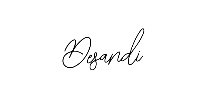 Design your own signature with our free online signature maker. With this signature software, you can create a handwritten (Bearetta-2O07w) signature for name Desandi. Desandi signature style 12 images and pictures png