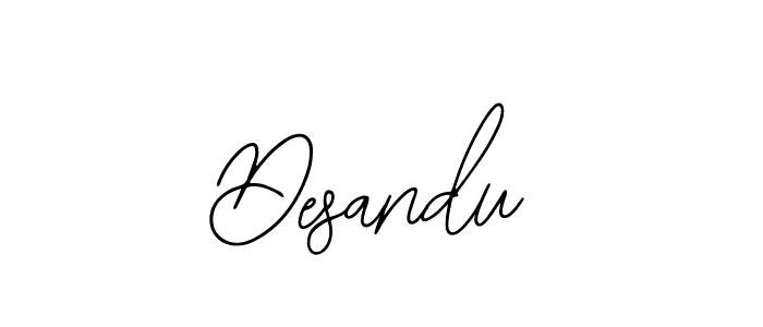 How to make Desandu signature? Bearetta-2O07w is a professional autograph style. Create handwritten signature for Desandu name. Desandu signature style 12 images and pictures png