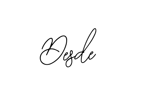 How to make Desde signature? Bearetta-2O07w is a professional autograph style. Create handwritten signature for Desde name. Desde signature style 12 images and pictures png