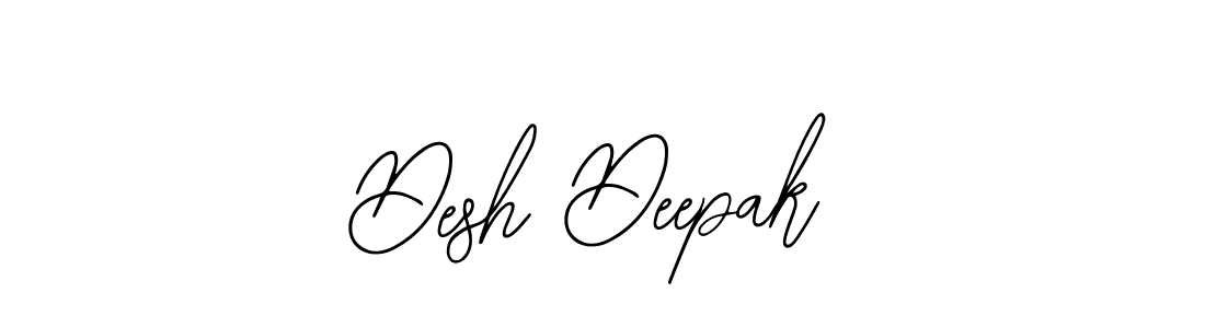 How to make Desh Deepak name signature. Use Bearetta-2O07w style for creating short signs online. This is the latest handwritten sign. Desh Deepak signature style 12 images and pictures png