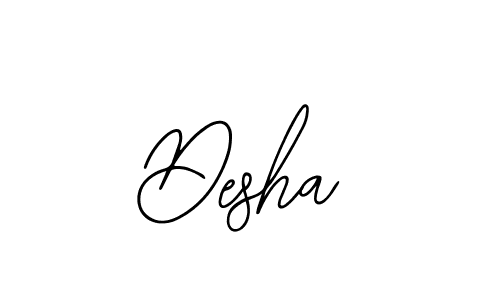 Bearetta-2O07w is a professional signature style that is perfect for those who want to add a touch of class to their signature. It is also a great choice for those who want to make their signature more unique. Get Desha name to fancy signature for free. Desha signature style 12 images and pictures png