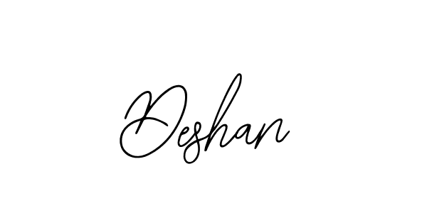 Use a signature maker to create a handwritten signature online. With this signature software, you can design (Bearetta-2O07w) your own signature for name Deshan. Deshan signature style 12 images and pictures png