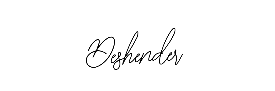 Also we have Deshender name is the best signature style. Create professional handwritten signature collection using Bearetta-2O07w autograph style. Deshender signature style 12 images and pictures png