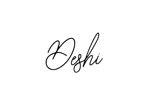 How to make Deshi signature? Bearetta-2O07w is a professional autograph style. Create handwritten signature for Deshi name. Deshi signature style 12 images and pictures png